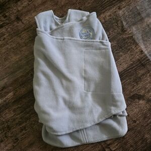 HALO SleepSack Swaddle Preemie Grey Micro-Fleece‎ 3-Way Adjustable Swaddle